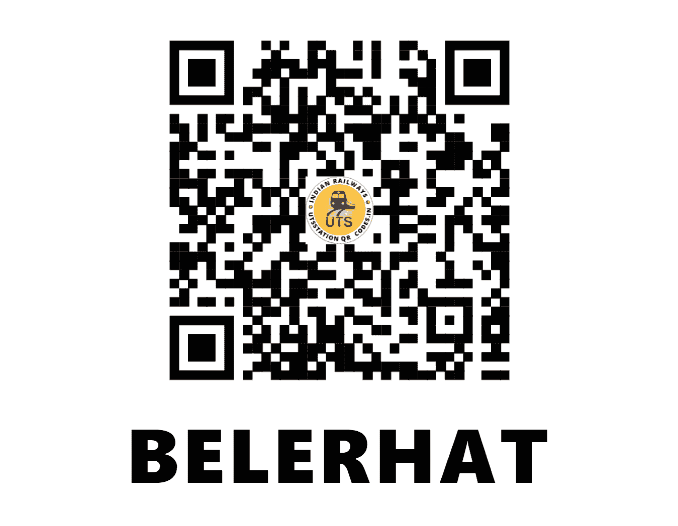 UTS QR Code for BELERHAT - BQY - ER (WEST BENGAL)